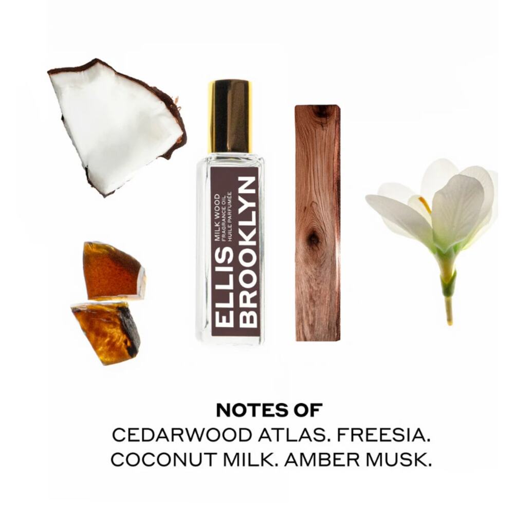 Ellis Brooklyn Milk Wood Rollerball NIB 15ml Woody Musk Oil - Picture 2 of 7